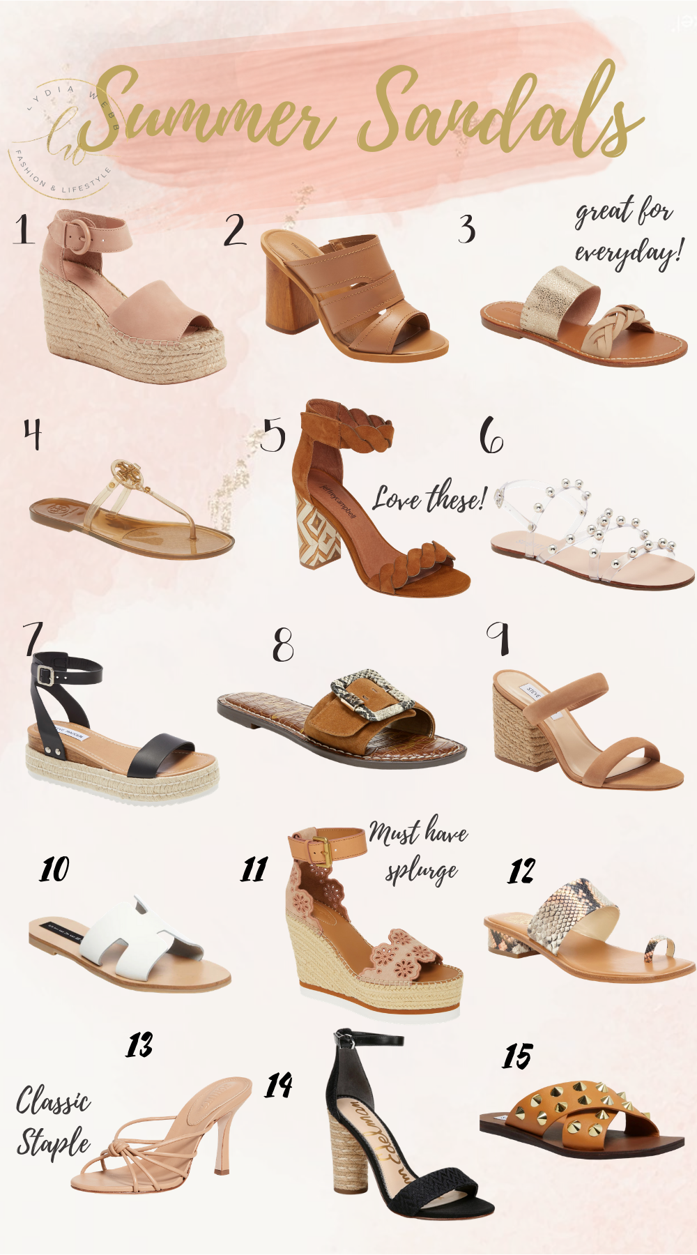 Summer Sandals to buy right now! – The LYDIA WEBB blog