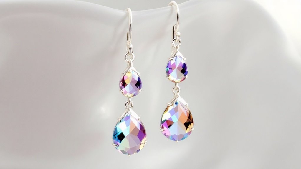 colorful delicate earrings