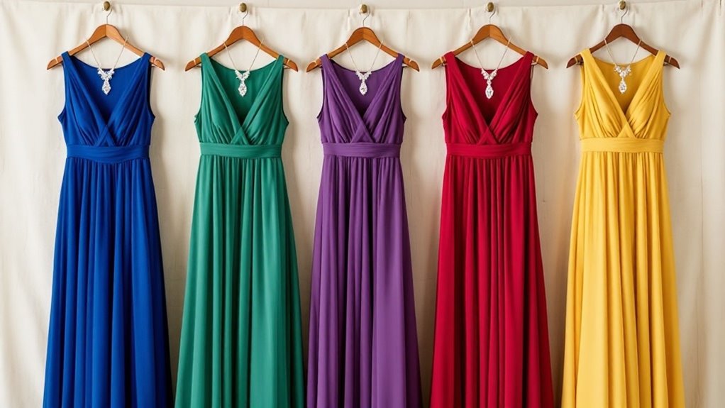 jewel tone bridesmaid accessories