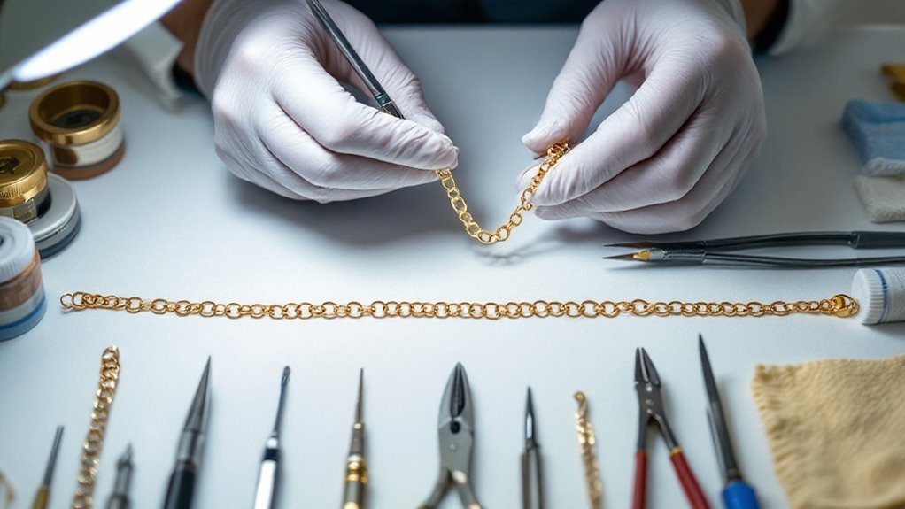 repairing broken jewelry chains