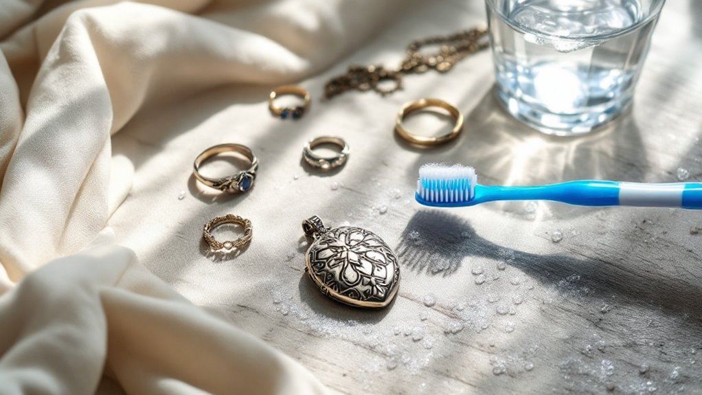 toothbrush cleaning with soda